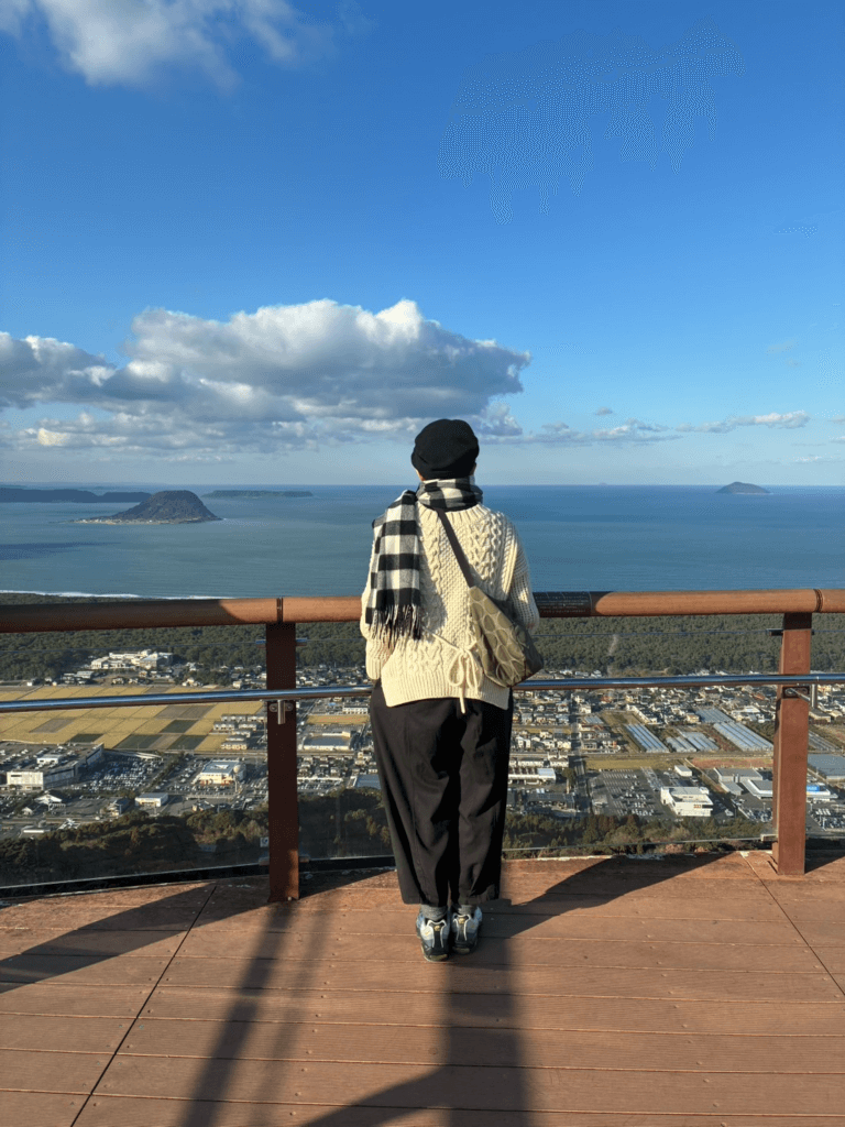 私の後姿の写真