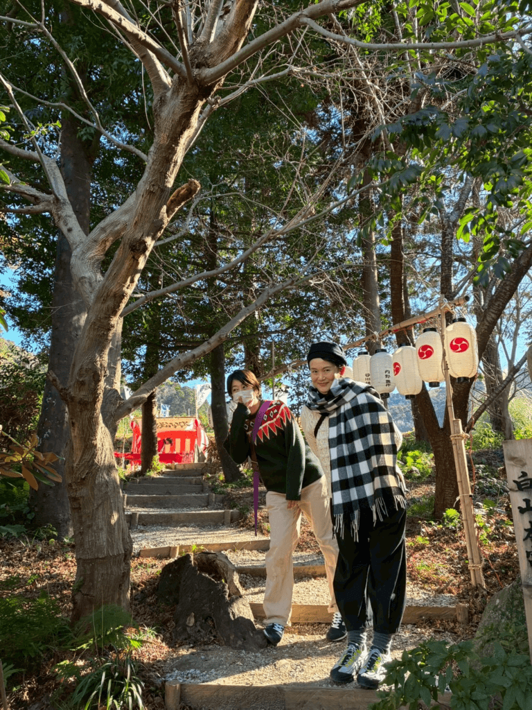 白山神社での写真